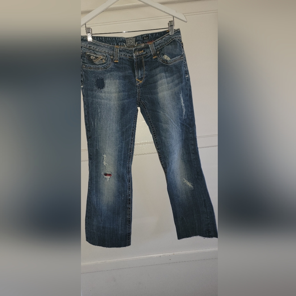 Rerock Women's Blue Denim Jeans Size 8 Inseam 26